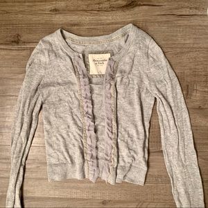 Abercrombie Ruffle Cardigan